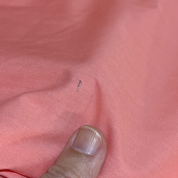 Foxcroft Womens No Iron Button Down Long Sleeve Shirt Sz 18 Office Business FLAW - Picture 8 of 13